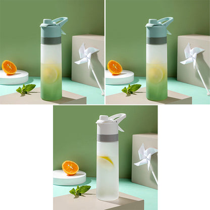 Spray Water Bottle for Girls Outdoor Sport Fitness Water Cup Large Capacity Spray Bottle Drinkware Travel Bottles Kitchen Gadgets